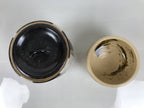 Japanese Tea Ceremony Set Chabako Wooden Box Vtg Pottery Chawan Sado PX819