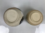 Japanese Tea Ceremony Set Chabako Wooden Box Vtg Pottery Chawan Sado PX819