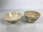 Japanese Tea Ceremony Set Chabako Wooden Box Vtg Pottery Chawan Sado PX819