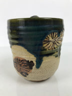 Japanese Oribe Ceramic Mizusashi Water Jar Vtg Pottery Tea Ceremony Pot TG215-KT - Tea Ceremony-chidorivintage.com