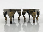 Japanese Lacquer Wood Diamond Mochi Stands Vtg Hina Doll Accessory Makie ID694-AD - Doll-chidorivintage.com