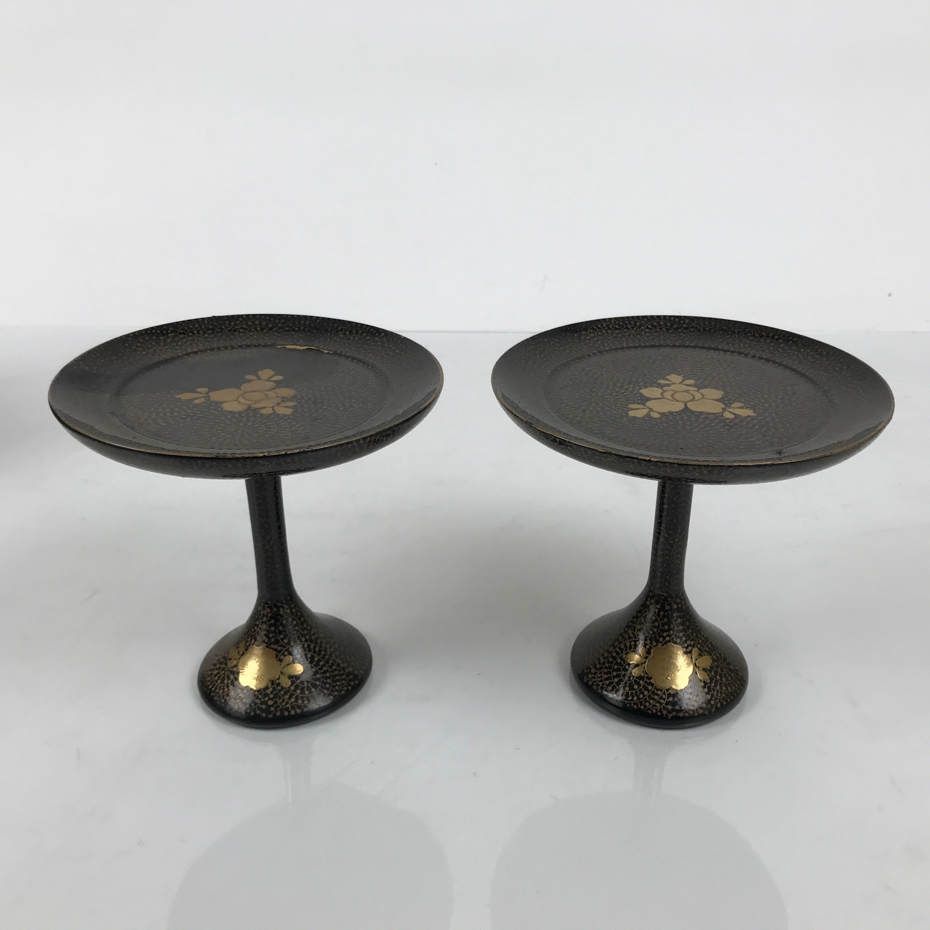 Japanese Lacquer Wood Takatsuki Mochi Stand Set Vtg Hina Doll Furniture ID695-AD - Doll-chidorivintage.com