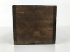 Vintage Japanese Wooden Pottery Storage Box Inside 24.5x11.5x11.5cm Brown X231-FB - Wooden Box-chidorivintage.com
