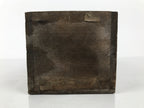 Vintage Japanese Wooden Pottery Storage Box Inside 24.5x11.5x11.5cm Brown X231-FB - Wooden Box-chidorivintage.com