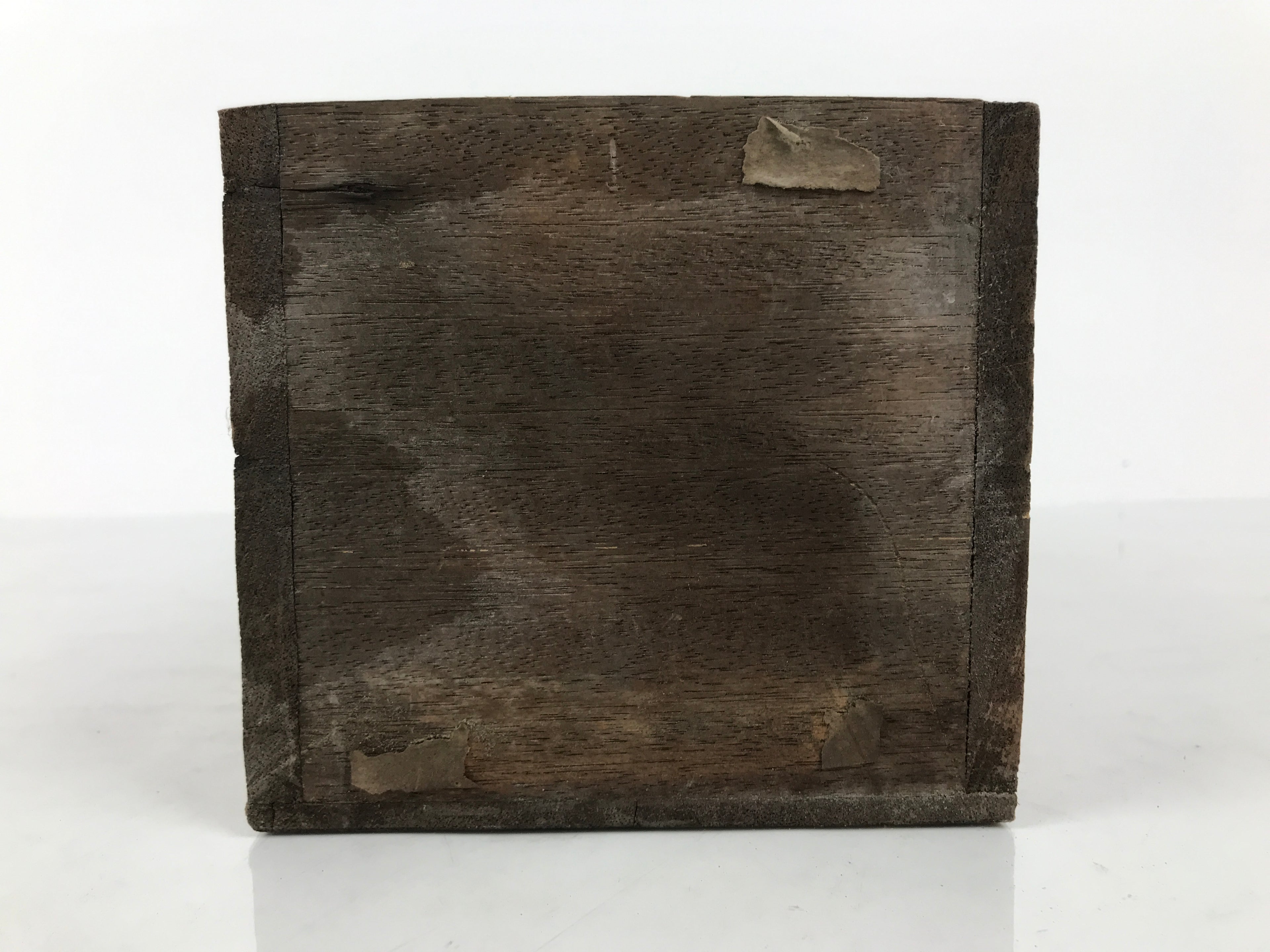 Vintage Japanese Wooden Pottery Storage Box Inside 24.5x11.5x11.5cm Brown X231-FB - Wooden Box-chidorivintage.com