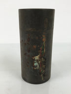 Japanese Steel Metal Lidded Tea Leaf Storage Canister Vtg Souvenir Can JK948-OT - Misc-chidorivintage.com