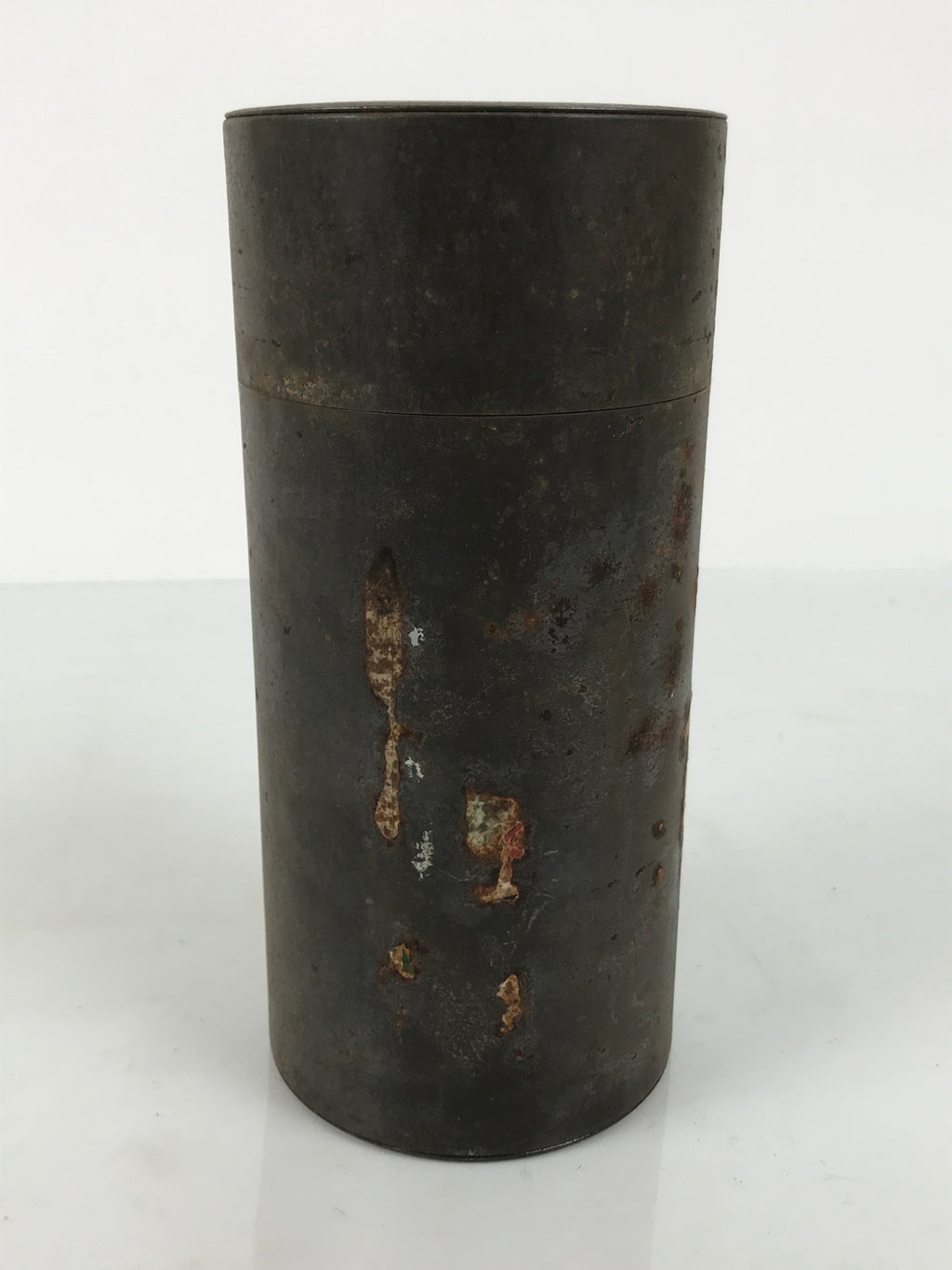 Japanese Steel Metal Lidded Tea Leaf Storage Canister Vtg Souvenir Can JK948-OT - Misc-chidorivintage.com