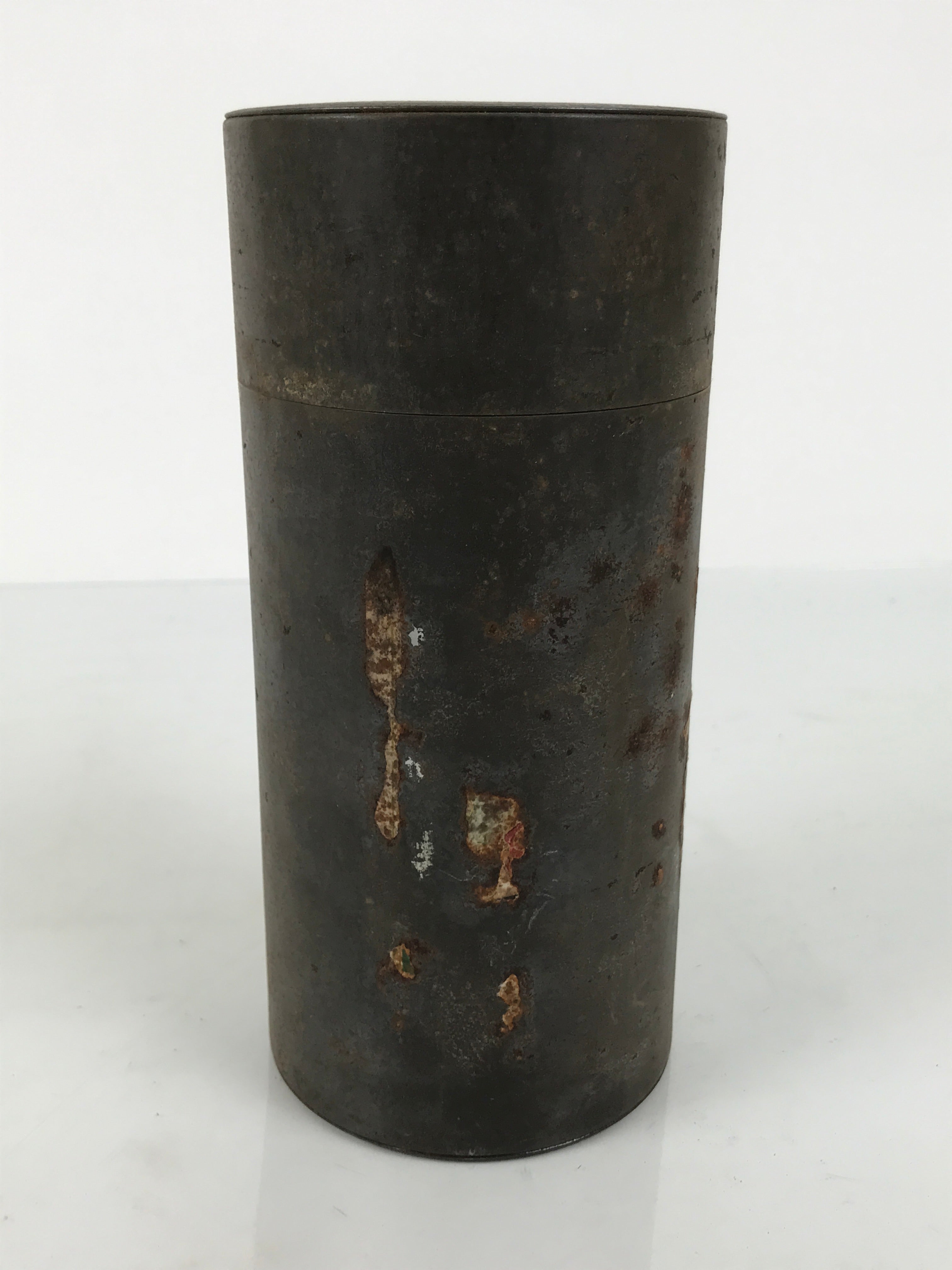 Japanese Steel Metal Lidded Tea Leaf Storage Canister Vtg Souvenir Can JK948-OT - Misc-chidorivintage.com