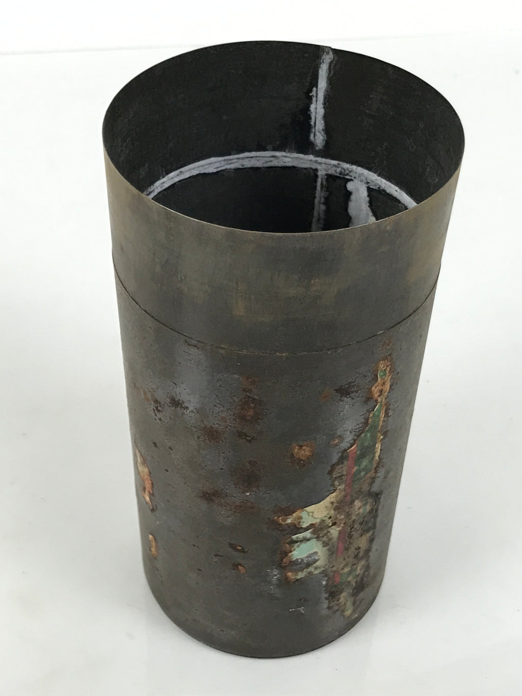 Japanese Steel Metal Lidded Tea Leaf Storage Canister Vtg Souvenir Can JK948-OT - Misc-chidorivintage.com