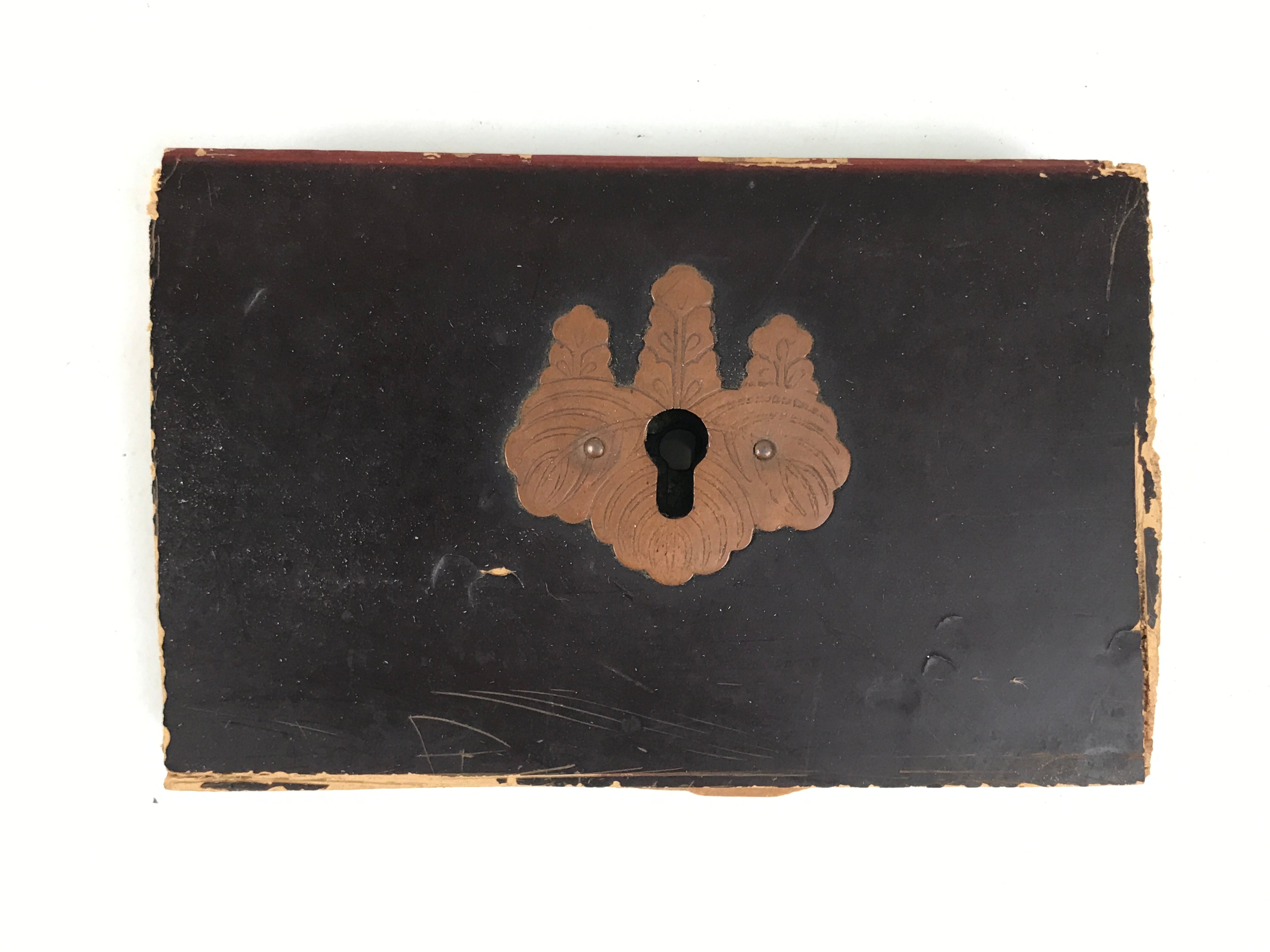 Japanese Metal Tansu Chest Drawer Lock Vtg Furniture Hardware Paulownia JK950-OT - Misc-chidorivintage.com