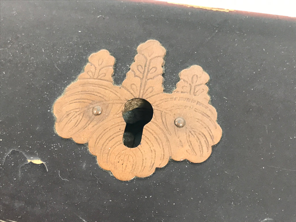 Japanese Metal Tansu Chest Drawer Lock Vtg Furniture Hardware Paulownia JK950-OT - Misc-chidorivintage.com