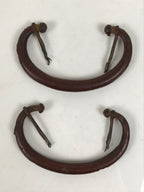 Antique Japanese Iron Tansu Chest Handle Drawer Furniture Hardware 2pc JK949-OT - Misc-chidorivintage.com