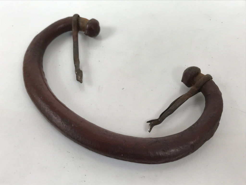 Antique Japanese Iron Tansu Chest Handle Drawer Furniture Hardware 2pc JK949-OT - Misc-chidorivintage.com