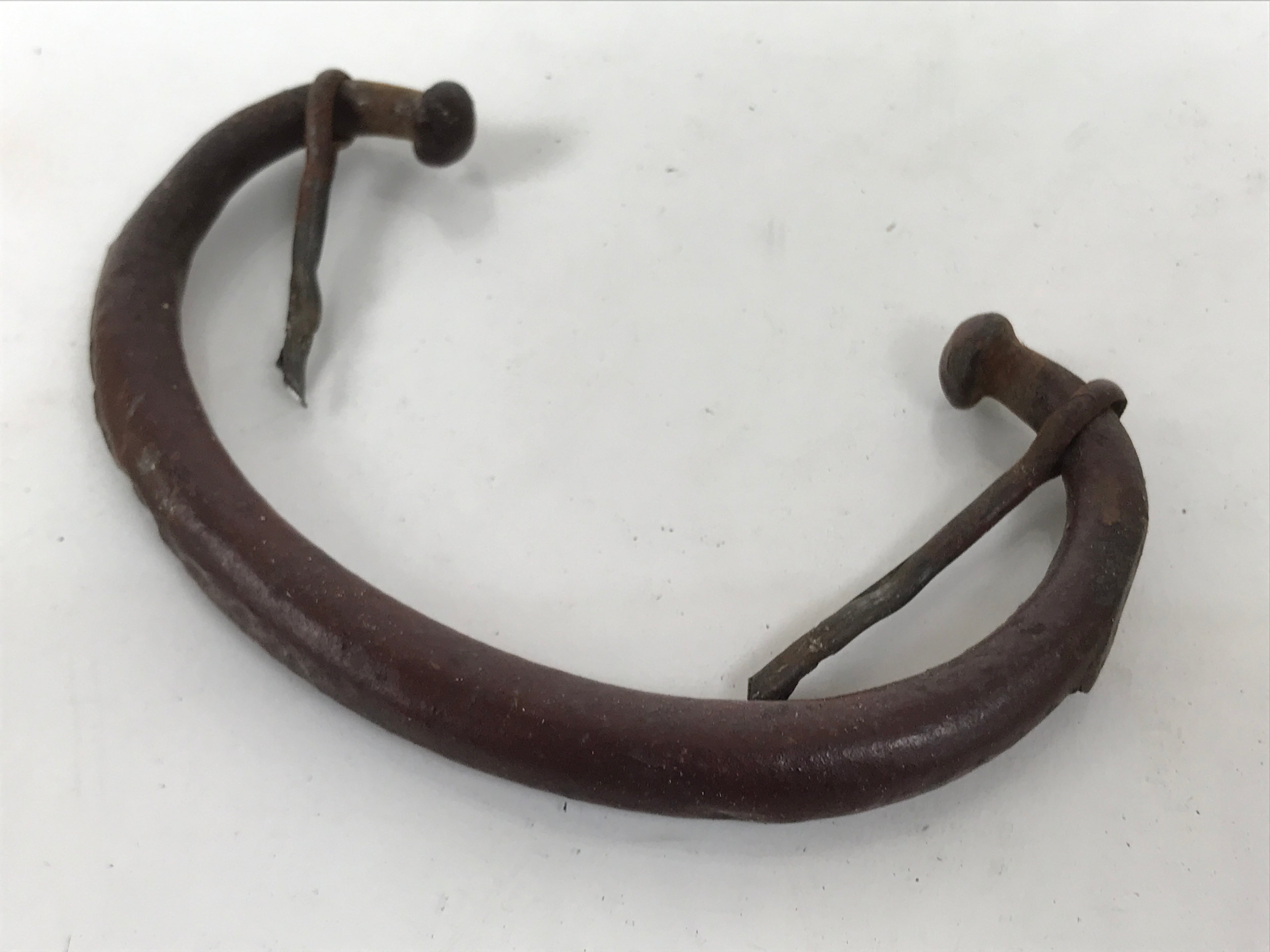Antique Japanese Iron Tansu Chest Handle Drawer Furniture Hardware 2pc JK949-OT - Misc-chidorivintage.com