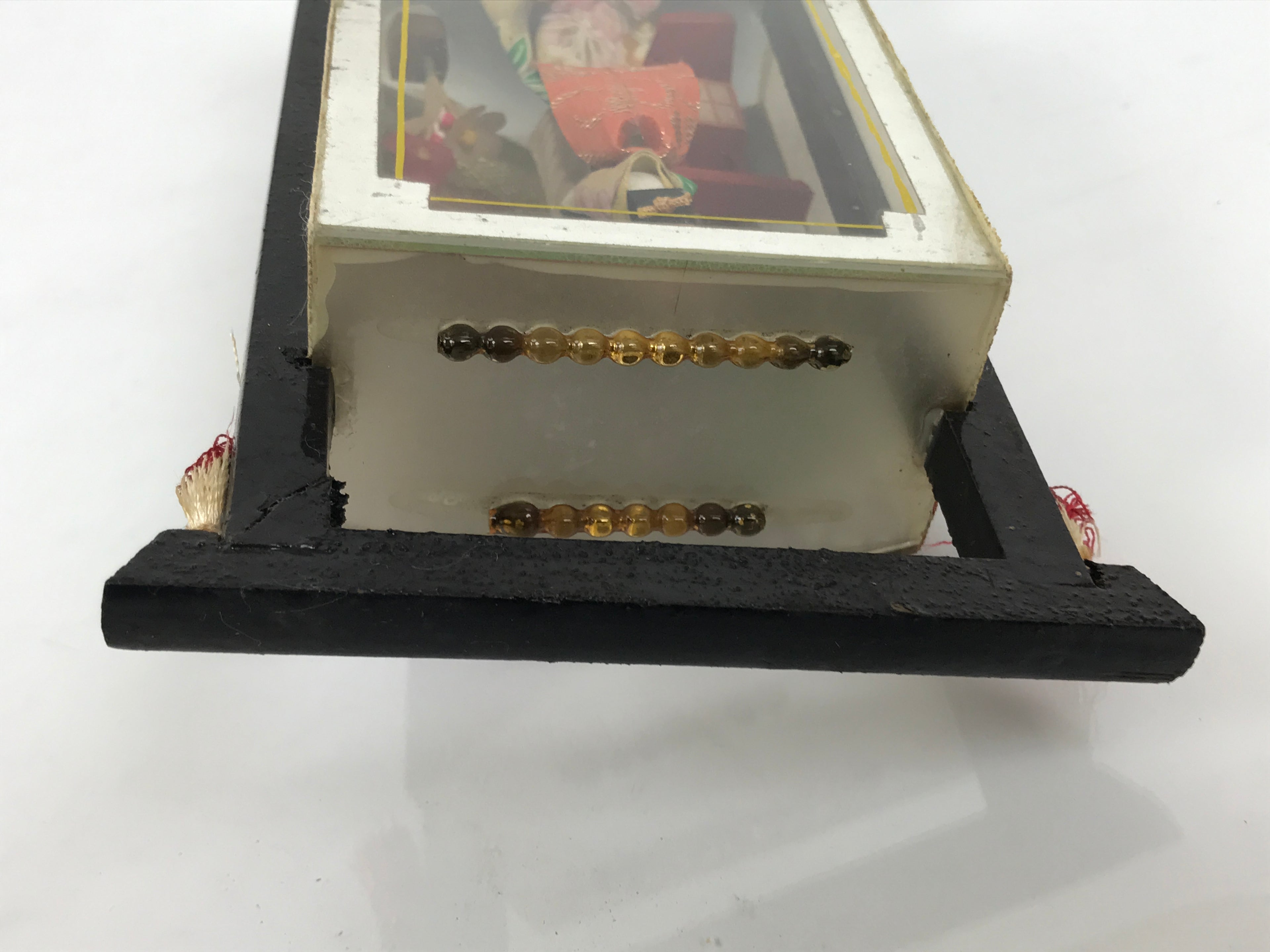 Japanese Geisha Doll Figurine Glass Case Display Vtg Kyoto Souvenir Ningyo ST111-AD - Figurines-chidorivintage.com