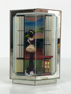 Japanese Geisha Doll Figurine Glass Case Display Vtg Kyoto Souvenir Ningyo ST110-AD - Figurines-chidorivintage.com