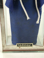 Japanese Nun Doll Figurine Glass Case Display Vtg Nagasaki Souvenir Ningyo ST109-AD - Figurines-chidorivintage.com