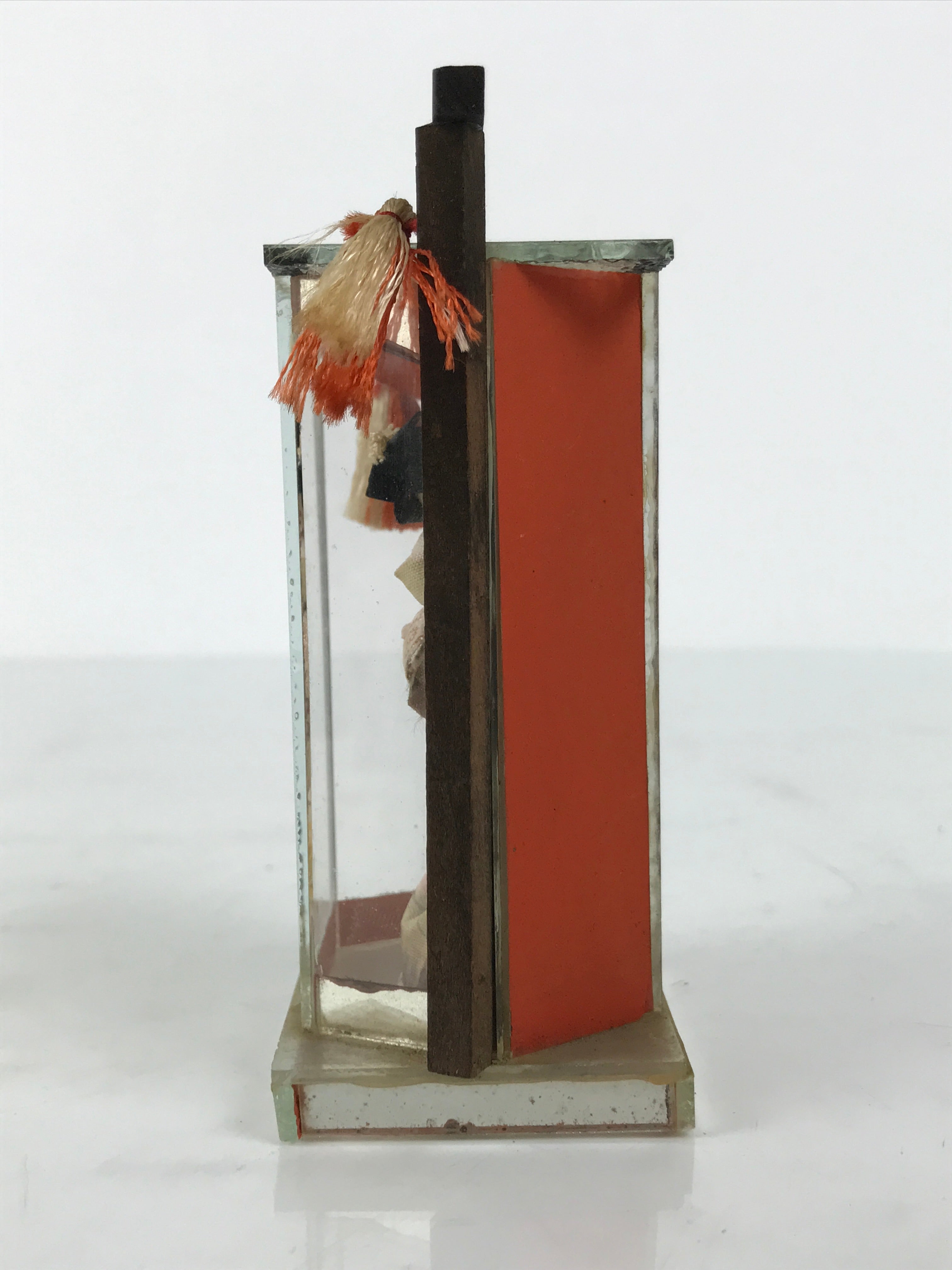 Japanese Geisha Doll Figurine Glass Case Display Vtg Kyoto Souvenir Ningyo ST113-AD - Figurines-chidorivintage.com