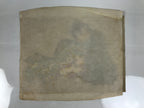 Antique Japanese Hand-Painted Silk Shunga Art Ukiyoe Kimono Couple Scene SP7