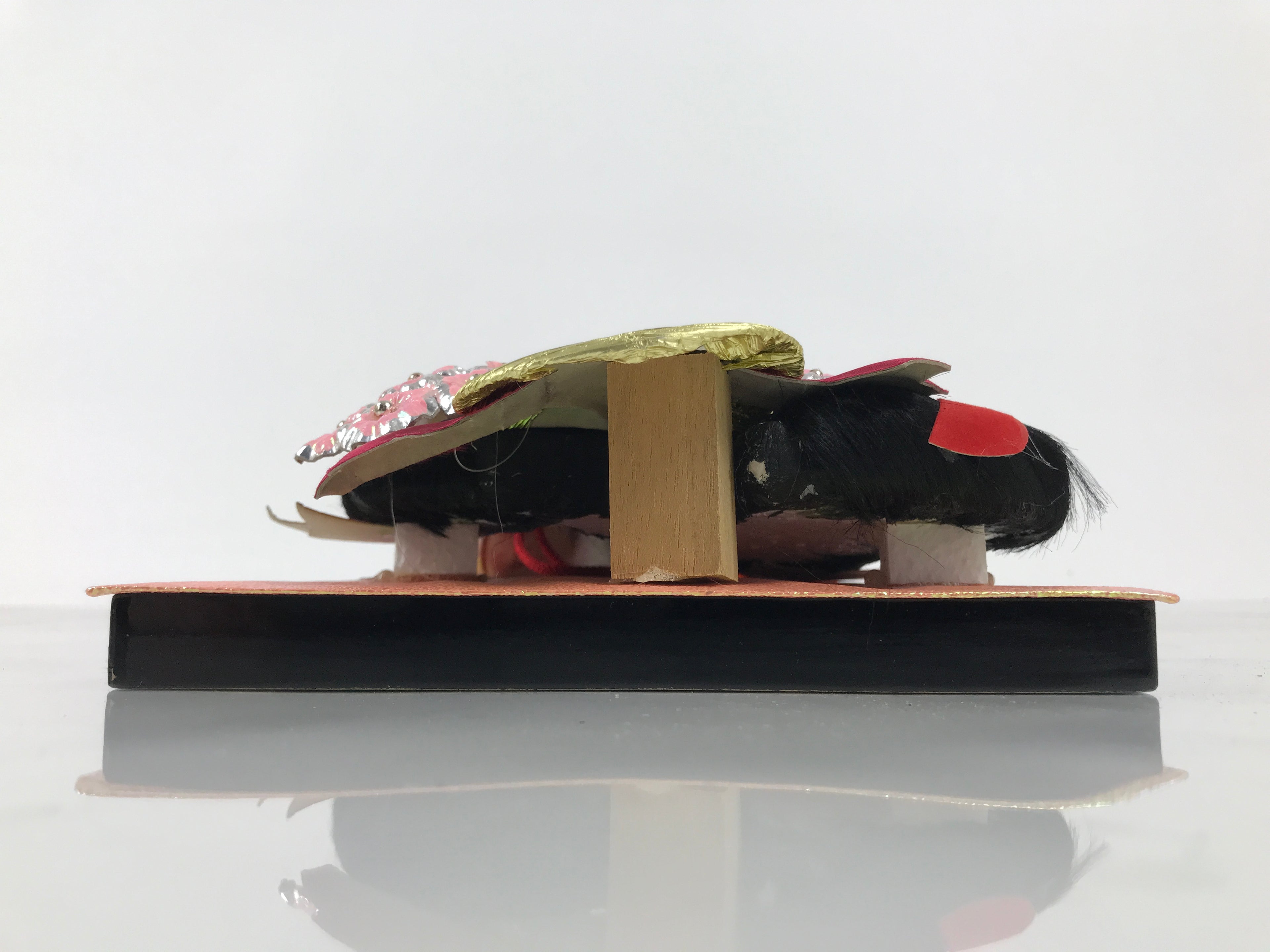 Japanese Decorative Wooden Paddle Hagoita Vtg Geisha Kimono New Years Game JK951-AD - Other Display Item-chidorivintage.com