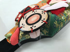 Japanese Decorative Wooden Paddle Hagoita Vtg Geisha Kimono New Years Game JK951-AD - Other Display Item-chidorivintage.com