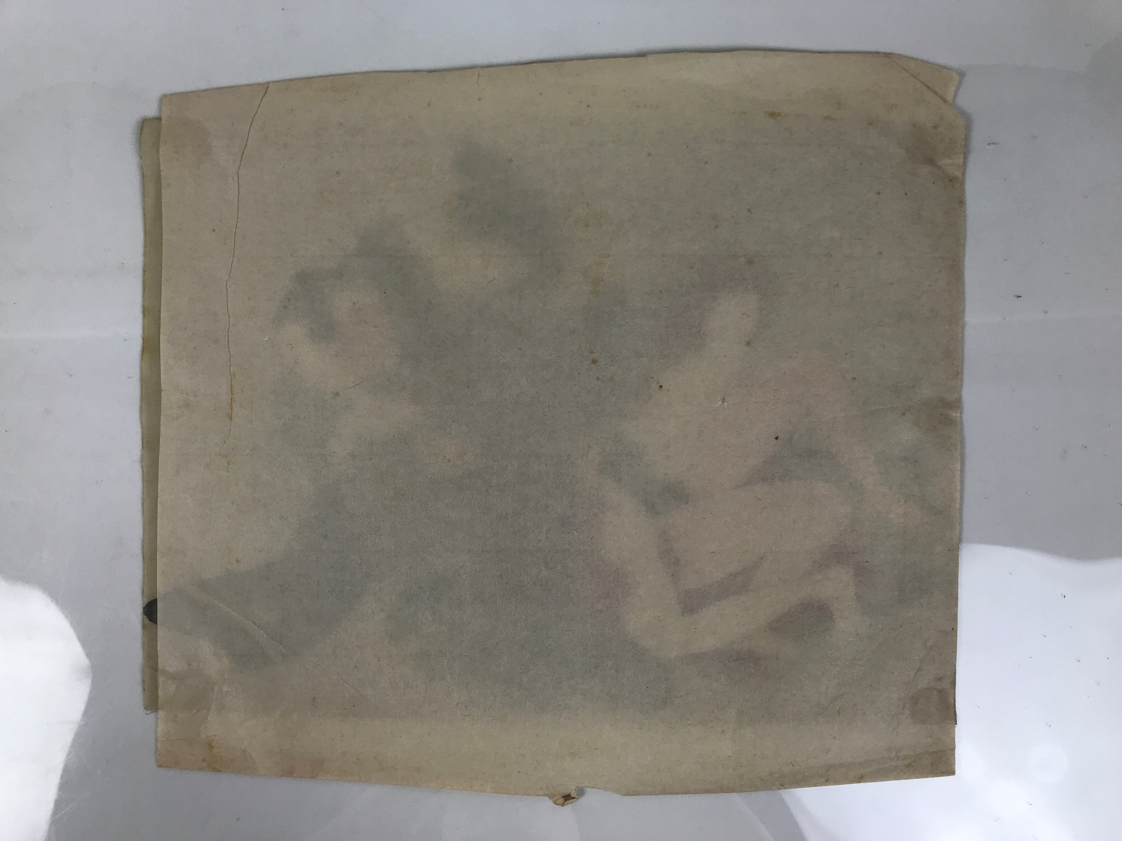 Antique Japanese Hand-Painted Silk Shunga Art Ukiyoe Kimono Couple Scene SP13