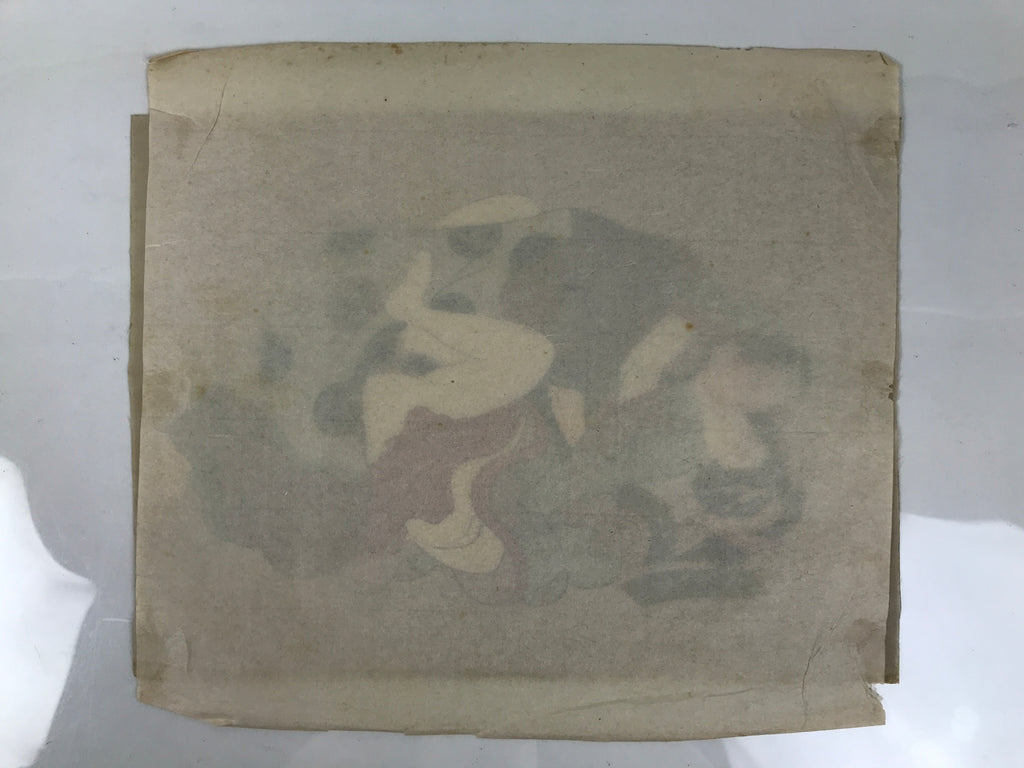 Antique Japanese Hand-Painted Silk Shunga Art Ukiyoe Kimono Couple Scene SP14