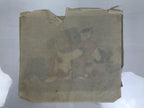 Antique Japanese Hand-Painted Silk Shunga Art Ukiyoe Kimono Couple Scene SP15