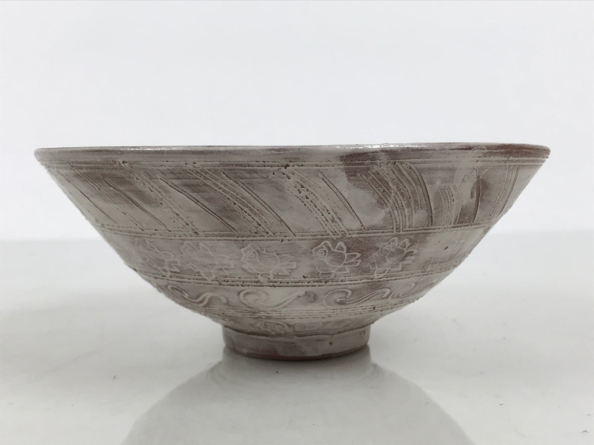 Japanese Sho Kato Ceramic Pottery Green Tea Bowl Summer Matcha Chawan SCW13-KT - Bowl-chidorivintage.com
