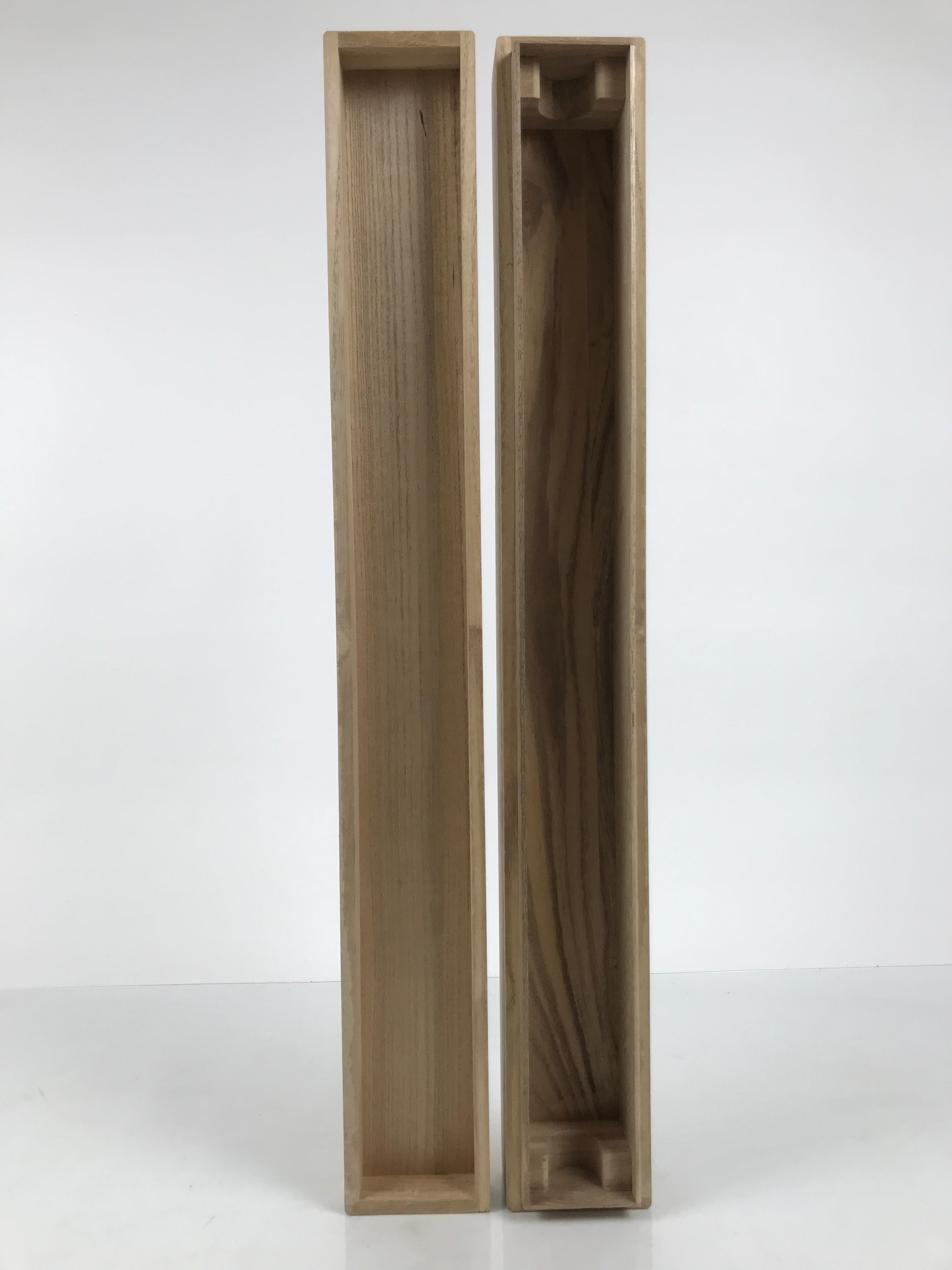 Japanese Wooden Hanging Scroll Box Vtg Kakejiku Hako Inside Length 61cm SB358-AD - Scroll Accessory-chidorivintage.com