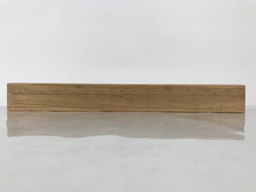 Japanese Wooden Hanging Scroll Box Vtg Kakejiku Hako Inside Length 60.2cm SB359-AD - Scroll Accessory-chidorivintage.com