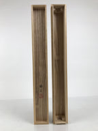 Japanese Wooden Hanging Scroll Box Vtg Kakejiku Hako Inside Length 60.2cm SB359-AD - Scroll Accessory-chidorivintage.com