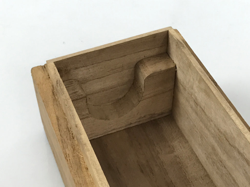 Japanese Wooden Hanging Scroll Box Vtg Kakejiku Hako Inside Length 49.9cm SB361-AD - Scroll Accessory-chidorivintage.com