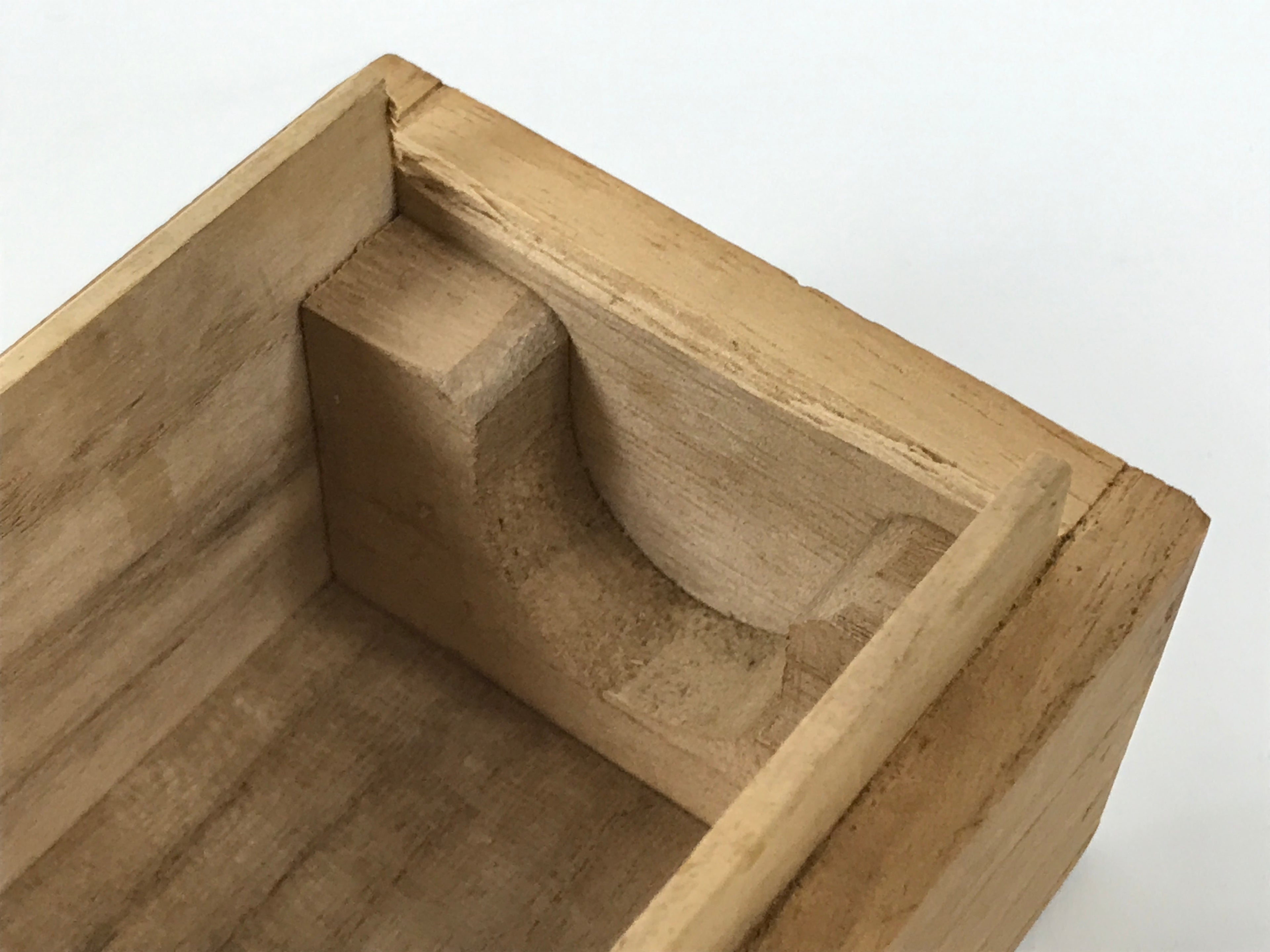 Japanese Wooden Hanging Scroll Box Vtg Kakejiku Hako Inside Length 49.9cm SB361-AD - Scroll Accessory-chidorivintage.com