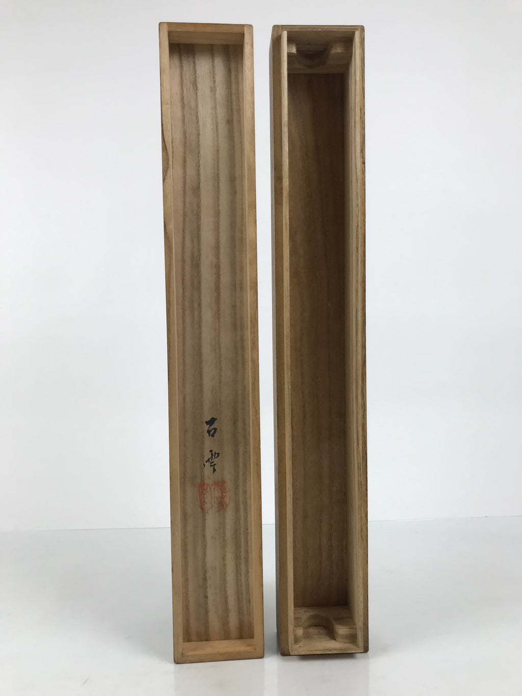 Japanese Wooden Hanging Scroll Box Vtg Kakejiku Hako Inside Length 51.6cm SB362-AD - Scroll Accessory-chidorivintage.com