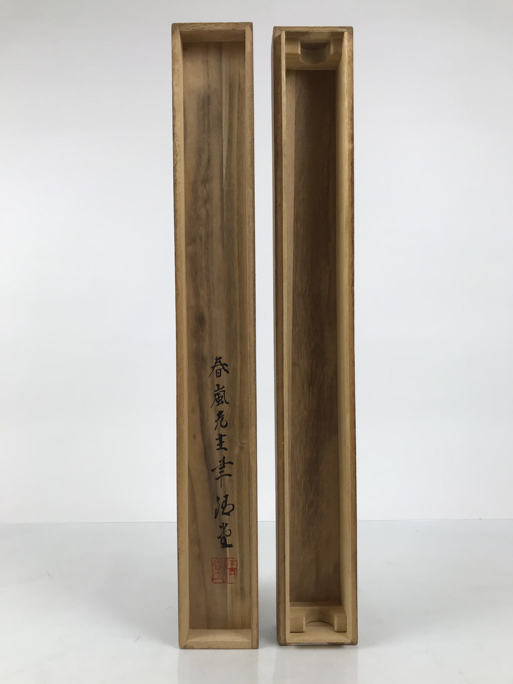 Japanese Wooden Hanging Scroll Box Vtg Kakejiku Hako Inside Length 59.2cm SB364-AD - Scroll Accessory-chidorivintage.com