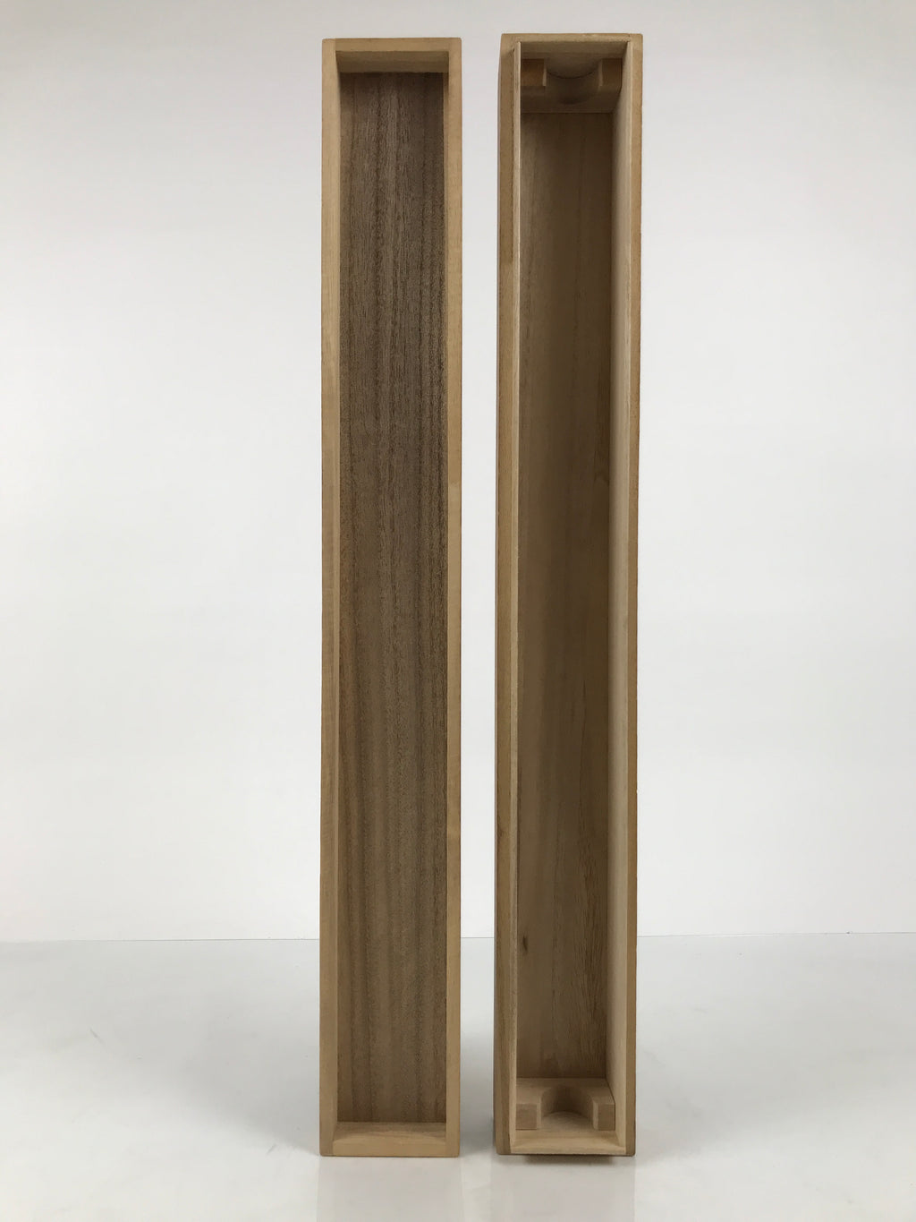 Japanese Wooden Hanging Scroll Box Vtg Kakejiku Hako Inside Length 60.7cm SB365-AD - Scroll Accessory-chidorivintage.com