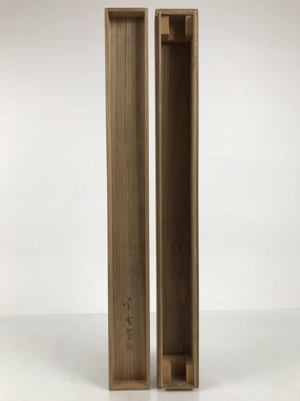 Japanese Wooden Hanging Scroll Box Vtg Kakejiku Hako Inside Length 69.8cm SB368-AD - Scroll Accessory-chidorivintage.com
