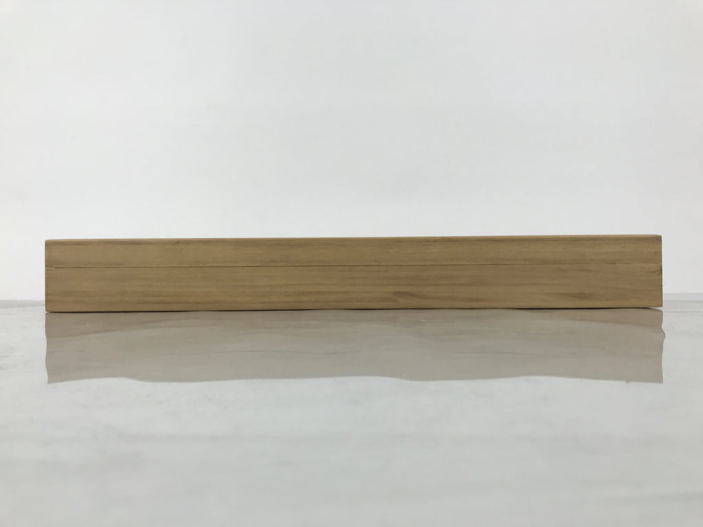 Japanese Wooden Hanging Scroll Box Vtg Kakejiku Hako Inside Length 60.7cm SB370-AD - Scroll Accessory-chidorivintage.com