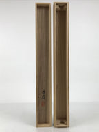 Japanese Wooden Hanging Scroll Box Vtg Kakejiku Hako Inside Length 60.7cm SB370-AD - Scroll Accessory-chidorivintage.com