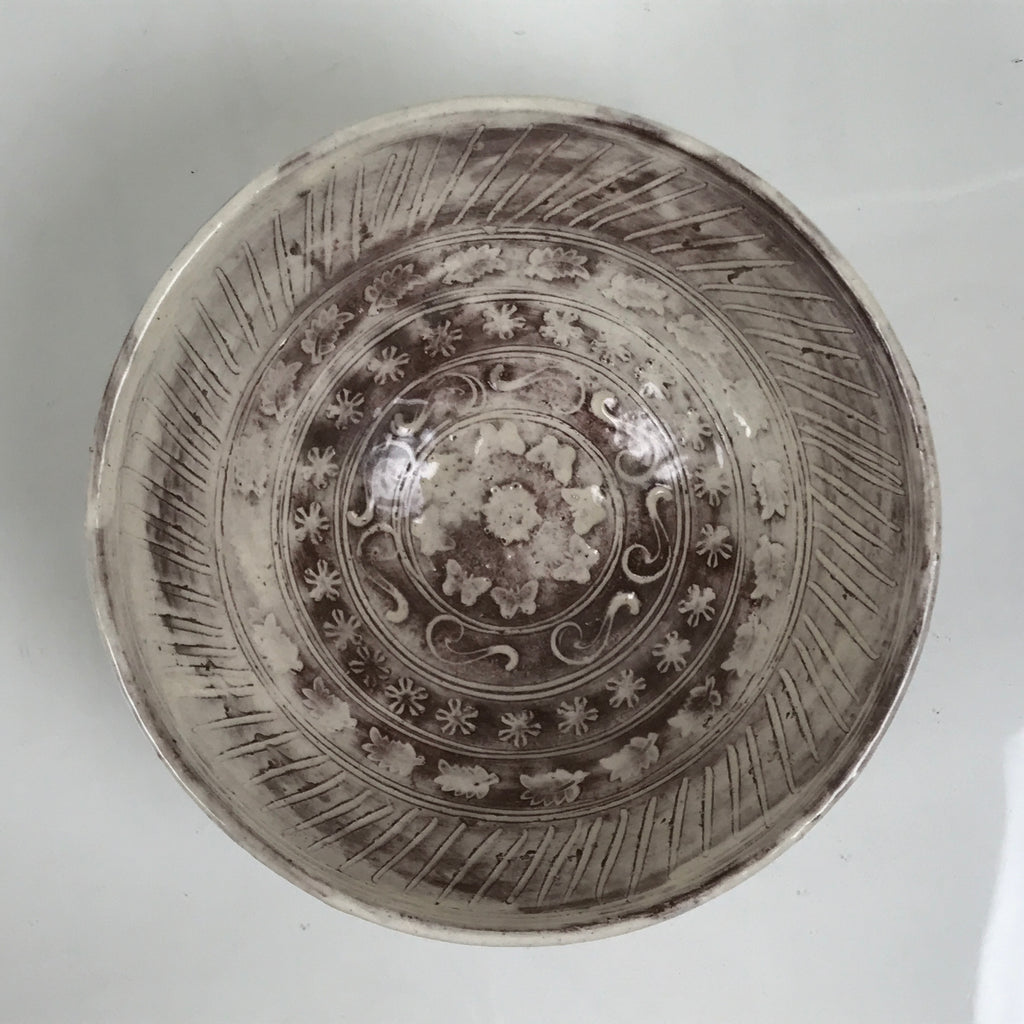 Japanese Sho Kato Ceramic Pottery Green Tea Bowl Summer Matcha Chawan SCW28-KT - Bowl-chidorivintage.com