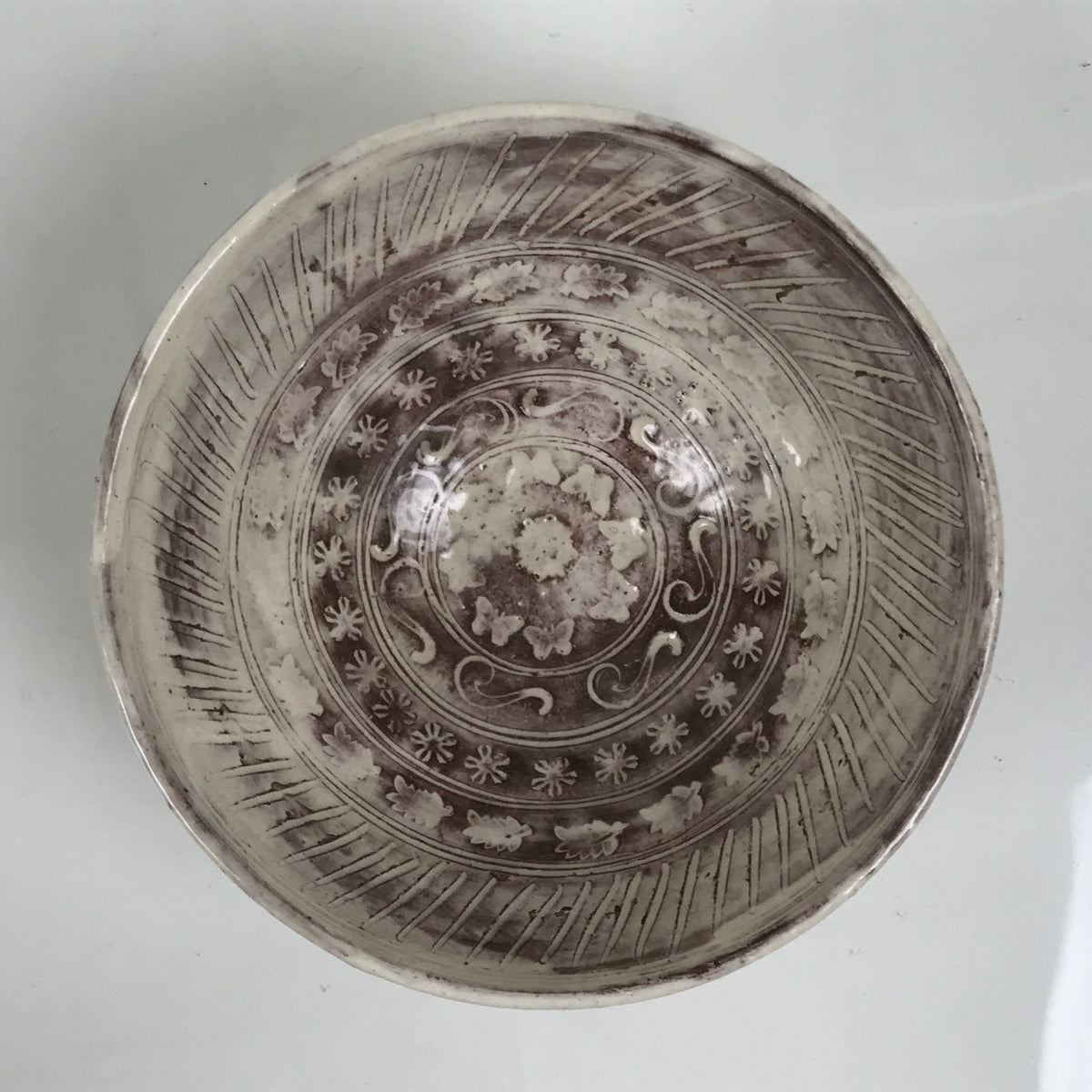 Japanese Sho Kato Ceramic Pottery Green Tea Bowl Summer Matcha Chawan SCW28-KT - Bowl-chidorivintage.com