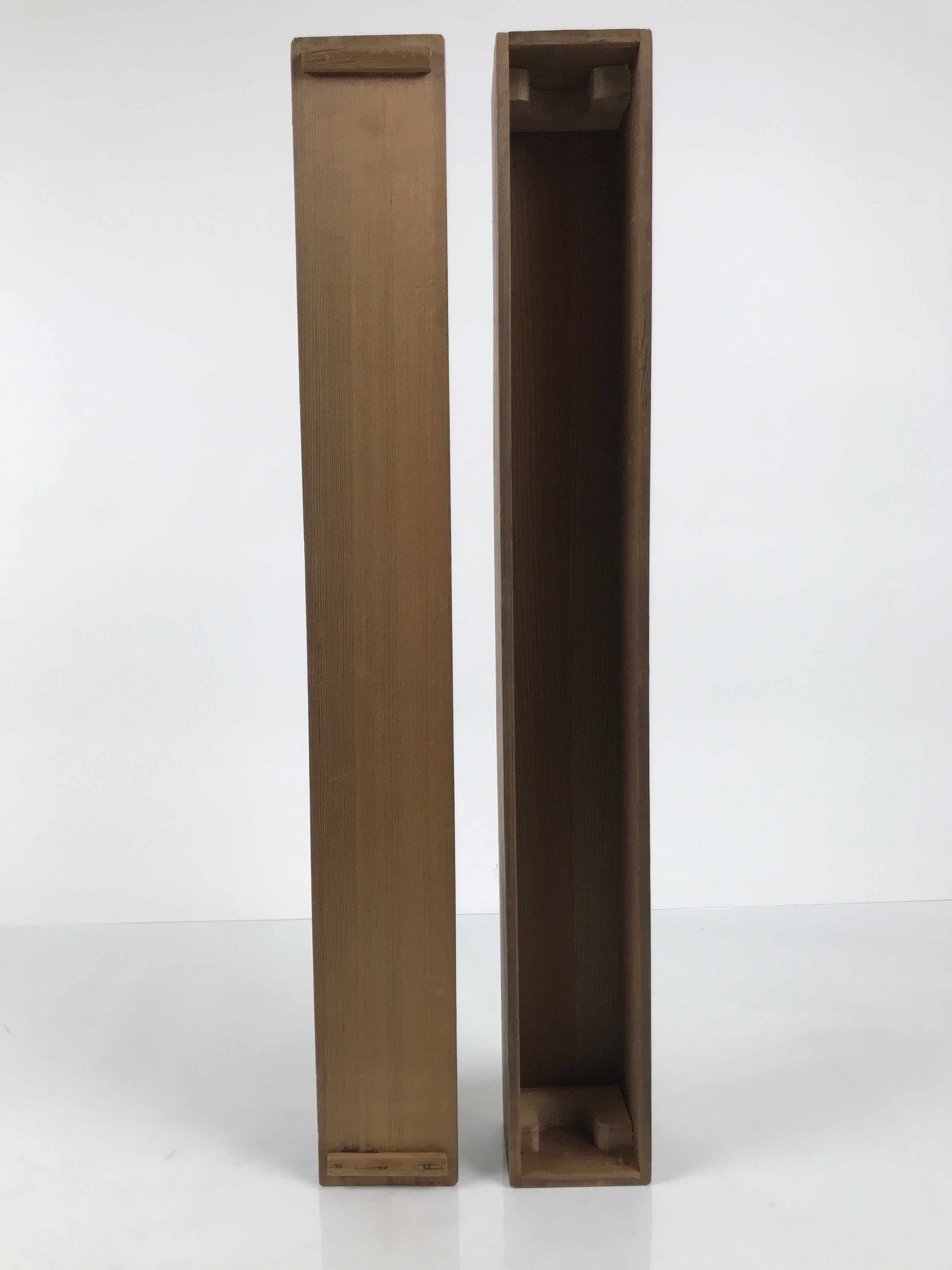 Japanese Wooden Hanging Scroll Box Vtg Kakejiku Hako Inside Length 55.1cm SB371-AD - Scroll Accessory-chidorivintage.com