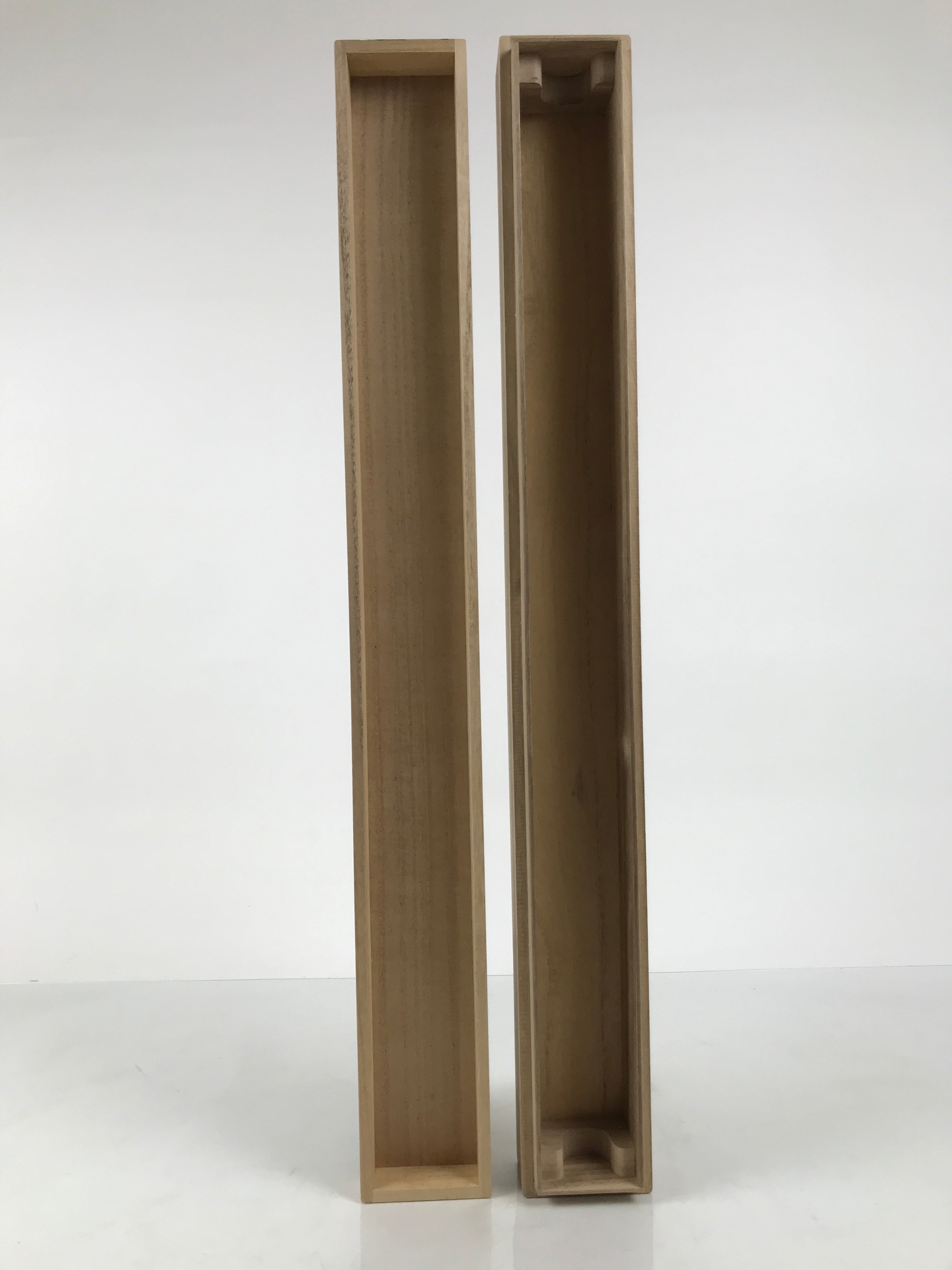 Japanese Wooden Hanging Scroll Box Vtg Kakejiku Hako Inside Length 66.8cm SB375-AD - Scroll Accessory-chidorivintage.com