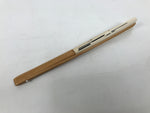 Japanese Paper Folding Fan Sensu Vtg Bamboo Frame White Longevity Hiragana 5D44-AD - Fan-chidorivintage.com
