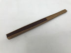 Japanese Large Paper Folding Fan Vtg Sensu Bamboo Frame Glossy Dark Brown 5D45-AD - Fan-chidorivintage.com