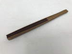 Japanese Large Paper Folding Fan Vtg Sensu Bamboo Frame Glossy Dark Brown 5D45-AD - Fan-chidorivintage.com