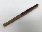 Japanese Large Paper Folding Fan Vtg Sensu Bamboo Frame Glossy Dark Brown 5D45-AD - Fan-chidorivintage.com