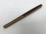 Japanese Large Paper Folding Fan Vtg Sensu Bamboo Frame Glossy Dark Brown 5D45-AD - Fan-chidorivintage.com