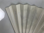 Japanese Paper Folding Fan Sensu Vtg Bamboo Frame White Kanji Calligraphy 5D93-AD - Fan-chidorivintage.com